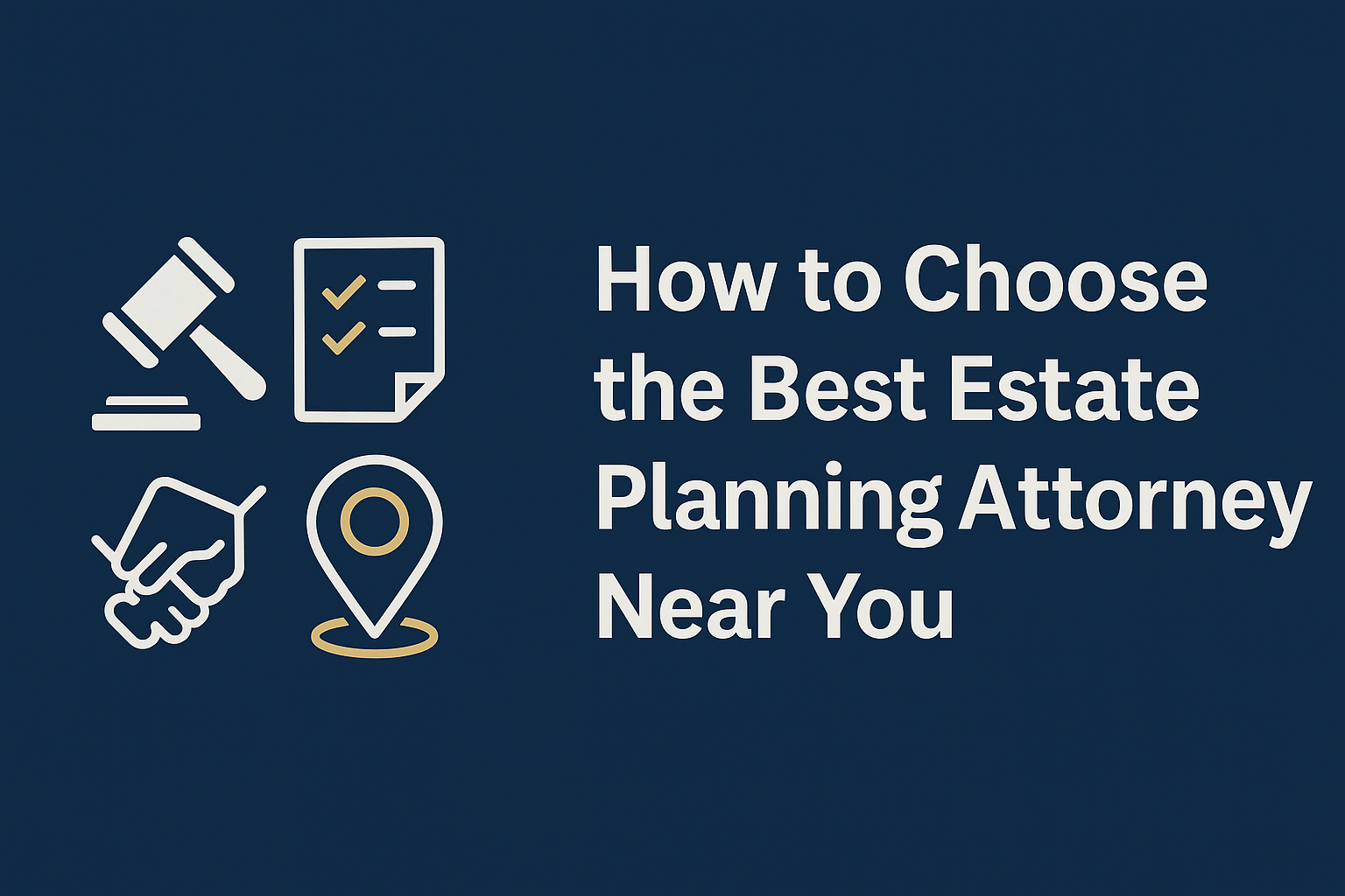 How to choose the best estate planning attorney near you